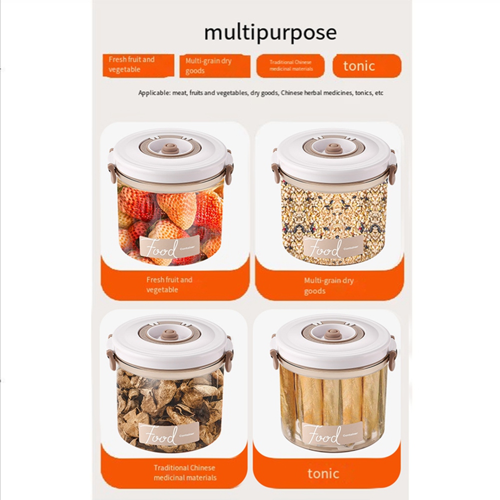 Food Storage Vacuum Containers - ABLG 真空容器 食品保存用 手動ポンプ付き ポータブルパントリー ユニバーサル真空シーラー