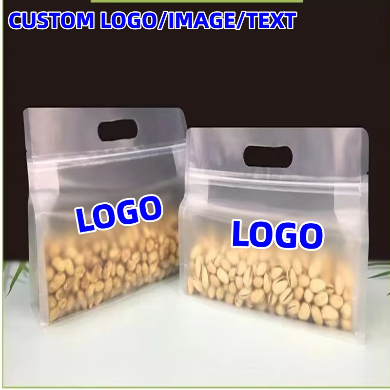 Food Storage Bags Zip Lock Pouch - 50 個のつや消し 3D スタンドアップ ジップロック バッグ