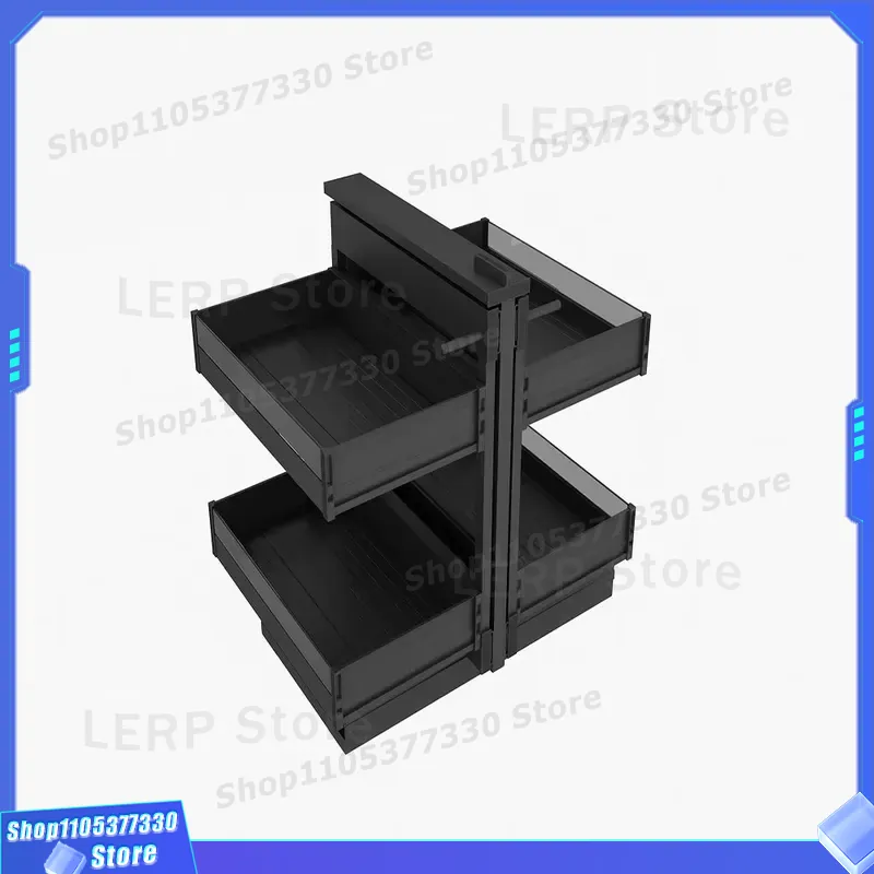 Food Storage Without Pantry - ダブルプルアウトキッチンキャビネット引き出しバスケット食品収納オーガナイザーマジックコーナーラックワイヤーメッシュパントリーシェルフユニット（家庭用）
