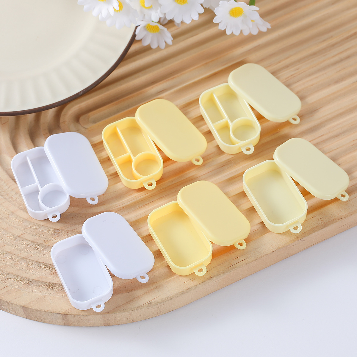 Food Storage For Baby - ミニミニチュアシリコーン食品収納ボックス無地ベビー食器ディナープレート幼児弁当箱キッチンおもちゃ 10 ピース/ロット