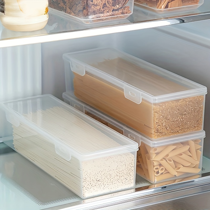 Food Storage Food Safety - 大容量の透明なプラスチック製の冷蔵庫収納ボックス,密閉された生鮮食品の収納ボックス,積み重ね可能なキッチンボックス