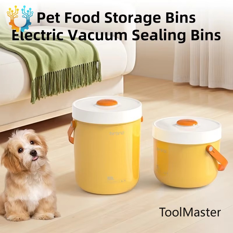 Food Storage Vacuum Containers - 【2026】ペットフード保存容器 10L 5L 真空密閉容器、犬猫用フード用の防湿・防虫保存容器。