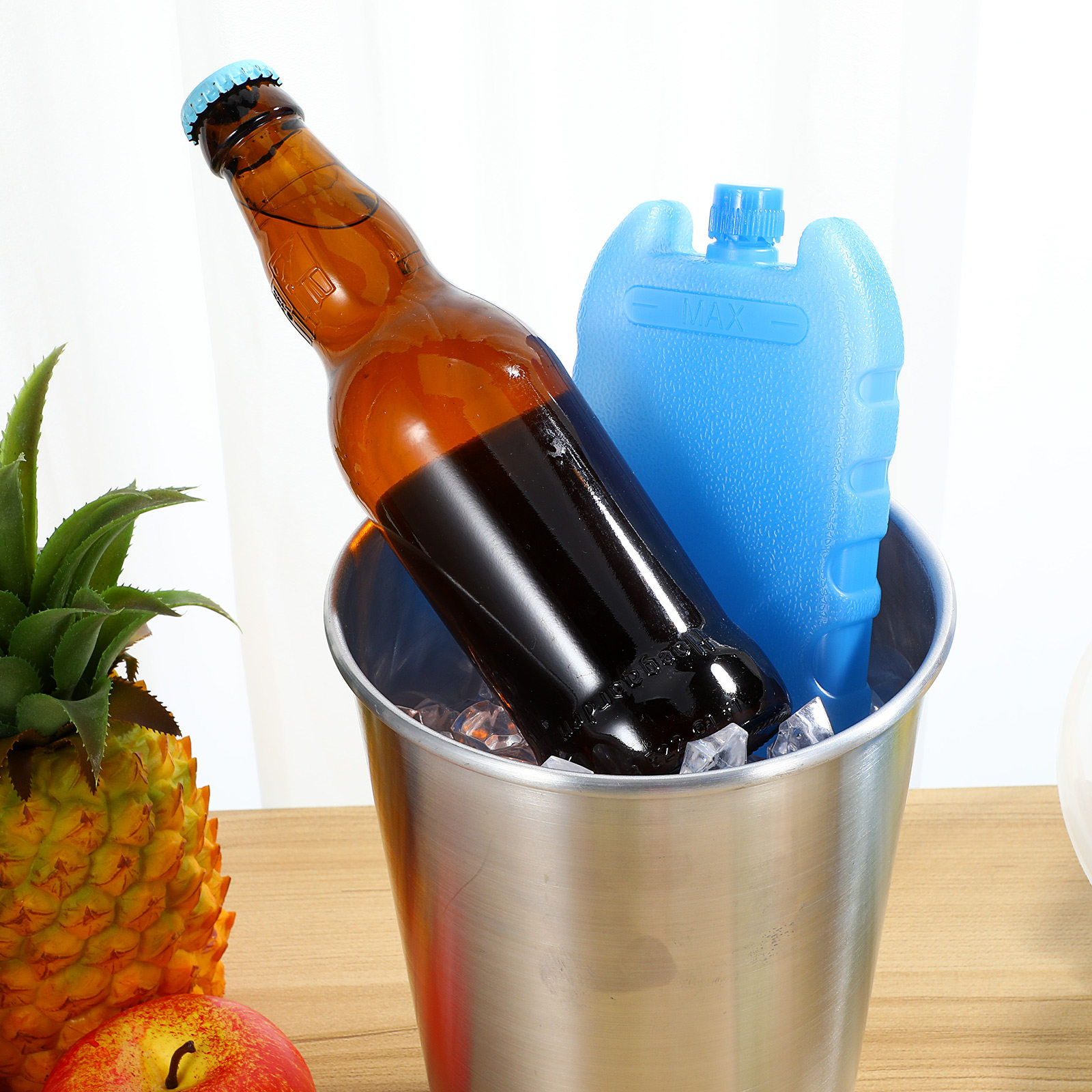 Food Storage In Cooler - 8個入りエアクーラーアイスパック、再利用可能なクーラーブロック、柔軟なアイスクリスタルボックス、オフィス、寝室、リビングルーム、ランチボックス、食品保存用
