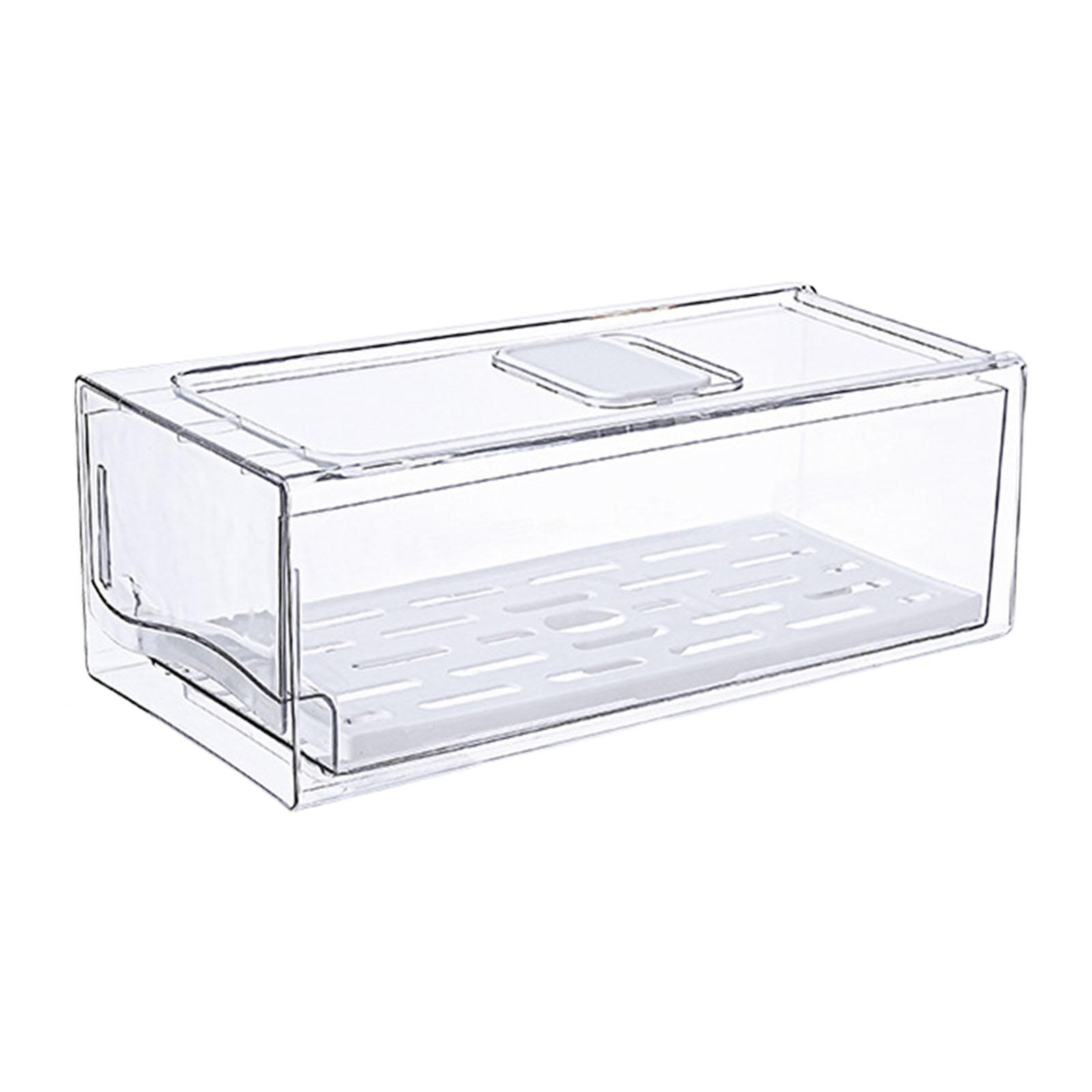 Food Storage Without Pantry - 冷蔵庫引き出しビン パントリーオーガナイザー キッチン冷蔵庫収納ボックス 引き出し式食品保存容器 キッチン家庭用サラダ用