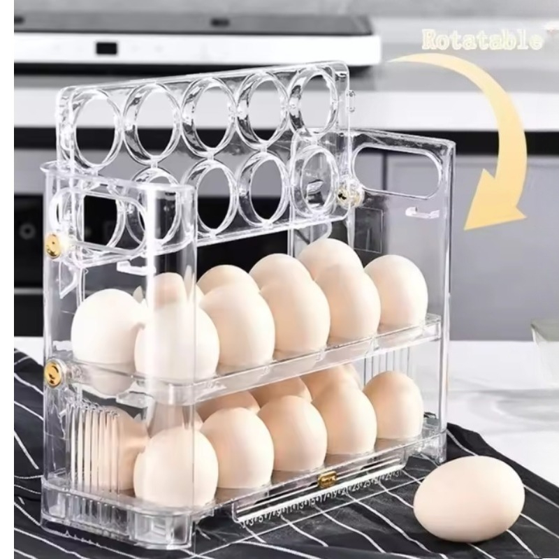Food Storage Hot Box - 冷蔵庫サイドドア用ホットキッチンエッグ収納ボックス、キッチン用リバーシブルエッグ収納トレイアクセサリー