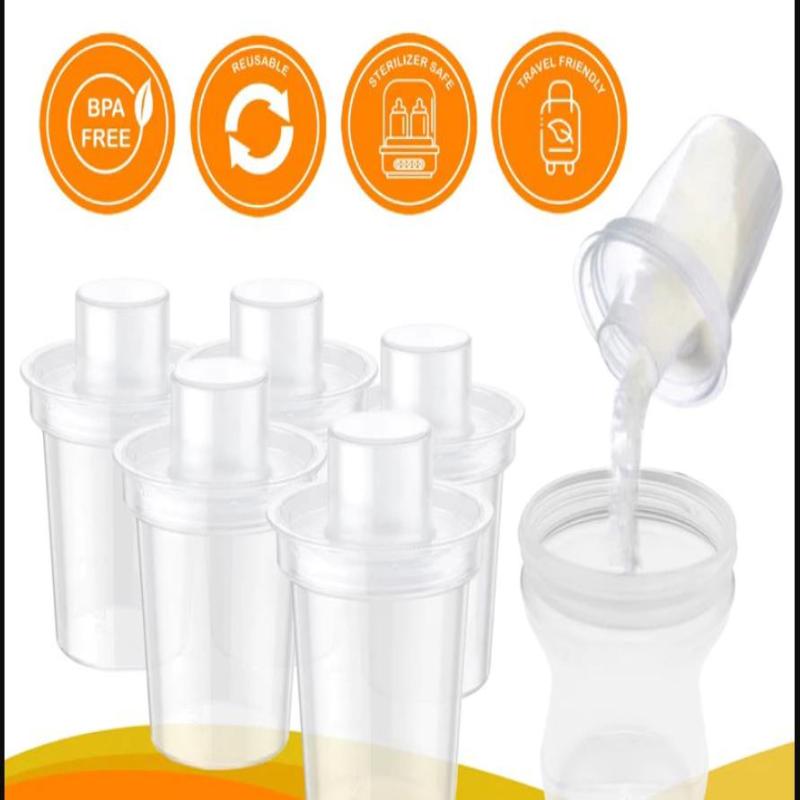 Food Storage For Baby - 6PPC 80ML ベビーミルクパウダーディスペンサー ポータブルベビーフード収納ボックス ベビーディスペンサー 計量済みパウダーボックス