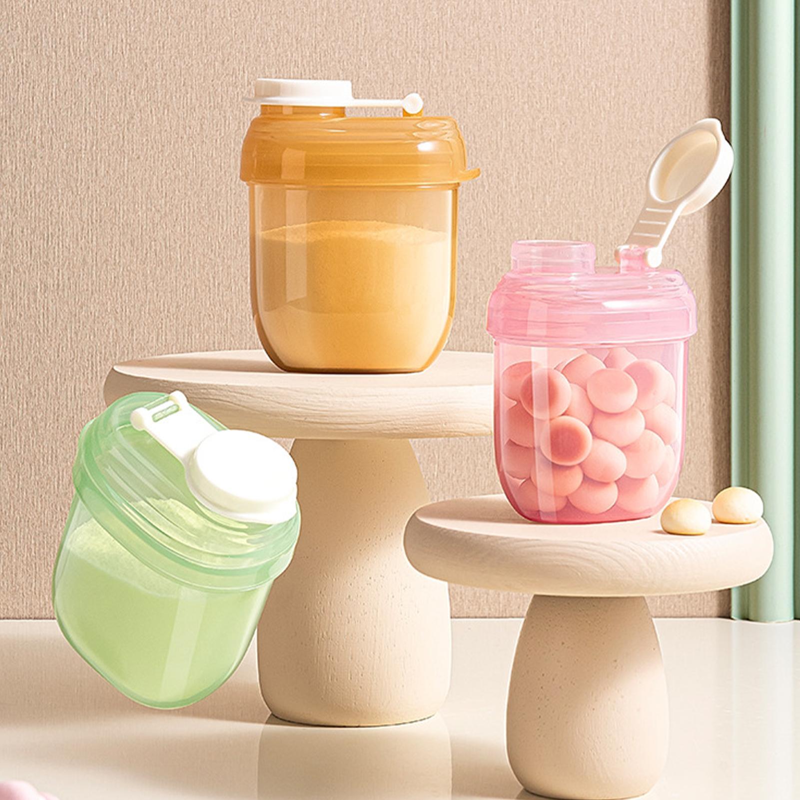 Food Storage For Baby - フォーミュラディスペンサー ポータブル粉ミルク容器 気密密封スナック収納ボックス ベビートラベルフィーディングオーガナイザー 1食分ホルダー
