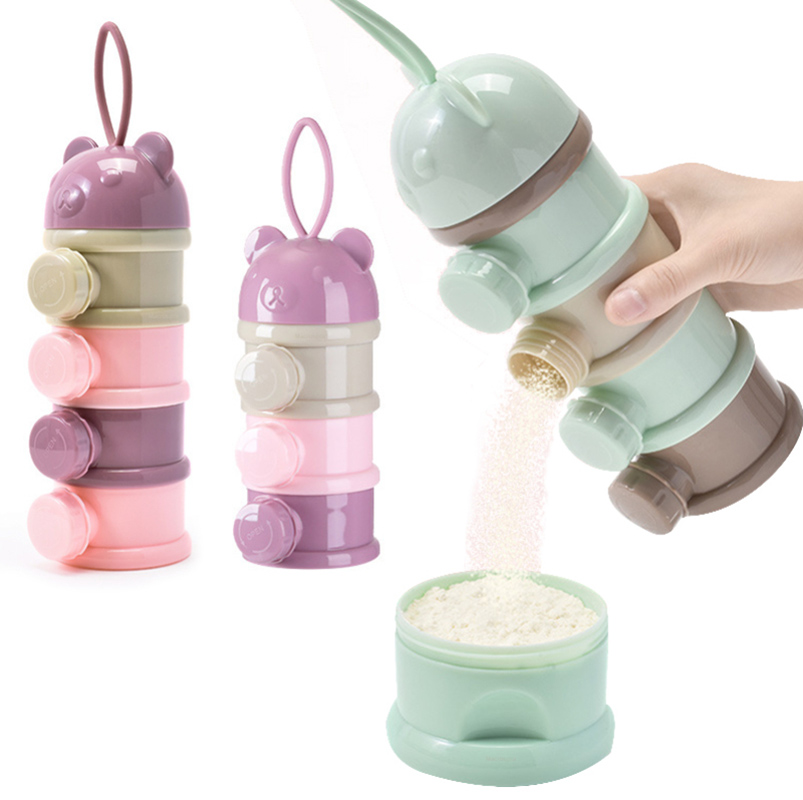 Food Storage 1 Year - ストレージ 3/4 層ポータブル食品容器粉ミルクパウダーカートンディスペンサーこぼれ防止 1 ～ 6