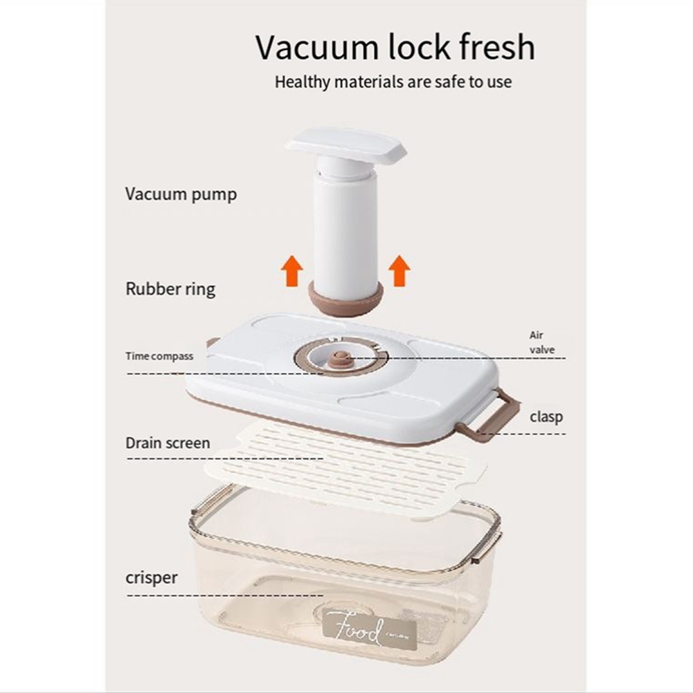 ABLG 真空容器 食品保存用 手動ポンプ付き ポータブルパ - Food Storage Vacuum Containers のレビューと価格