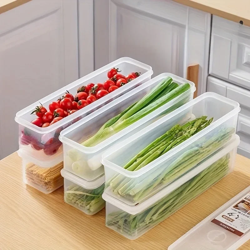 大型長方形食品保存容器、再利用可能な積み重ね可能なプラスチッ - Stackable Pantry Bin のレビューと価格