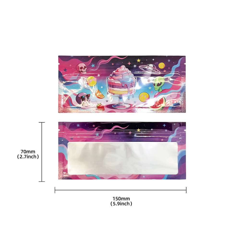 1gエイリアングラフィティマイラーバッグ、透明窓付き、防臭ポ - Food Storage Mylar Bags のレビューと価格