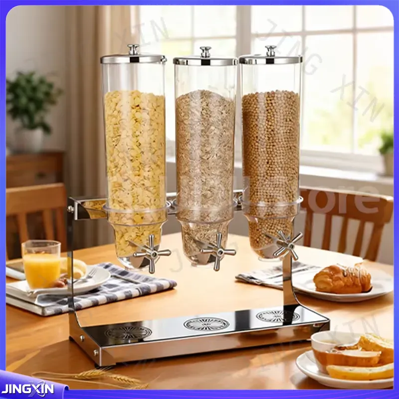 ステンレス製シリアルディスペンサー、バルク食品保存容器、キッ - Food Storage No Pantry のレビューと価格