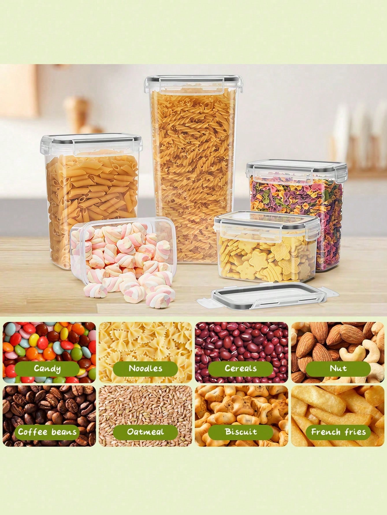 48個の気密食品保存容器、簡単ロック蓋付きの無料プラスチック - Lock And Lock Food Storage のレビューと価格