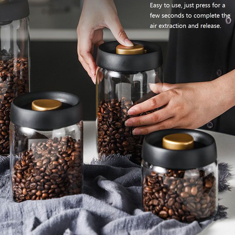 新しい豆コーヒー保存容器真空シール容器コーヒー豆保存密封容器 - Food Storage Vacuum Containers のレビューと価格