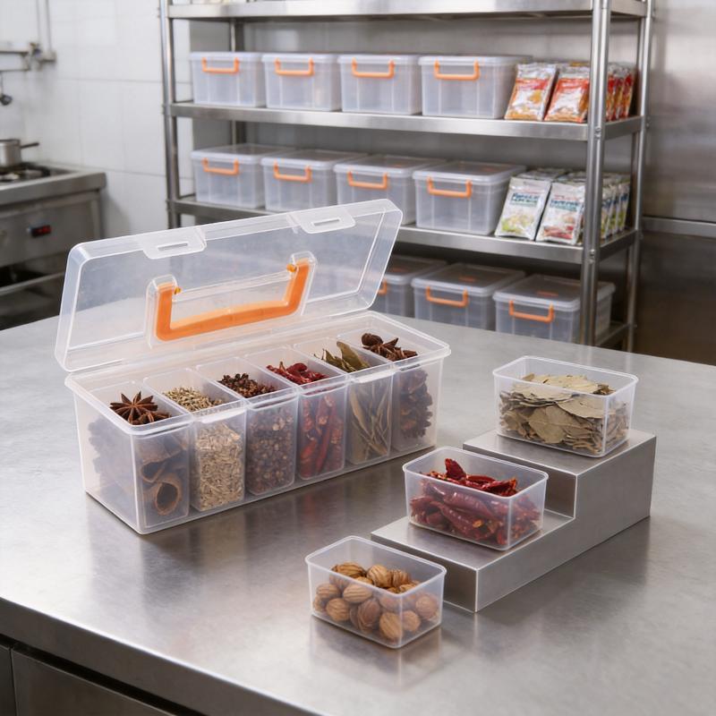 HOT 7点ツールオーガナイザーセット 透明収納ボックス 仕 - Food Storage Hot Box のレビューと価格