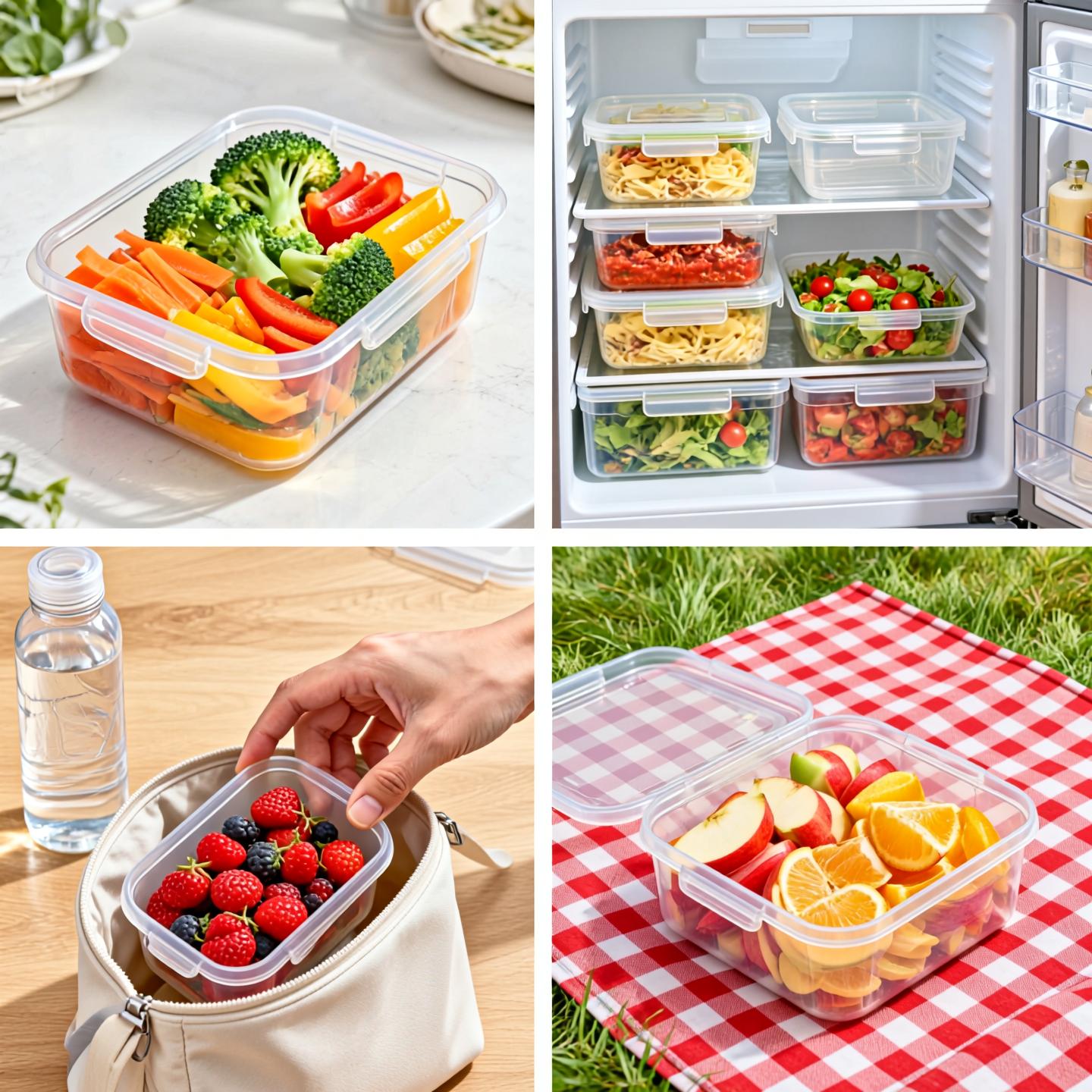40個入り密閉食品保存容器セット、20個の透明プラスチック製 - Stackable Pantry Bin のレビューと価格