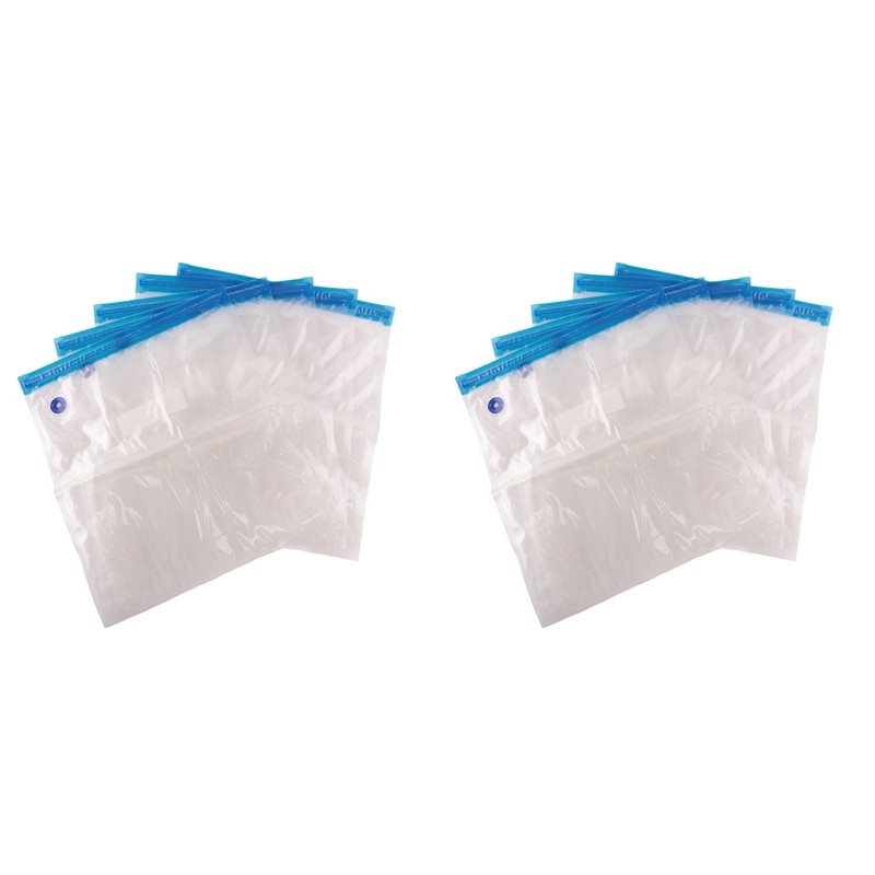 10 個の再利用可能な真空食品保存ジッパーバッグ、電動ハンド - Food Storage Vacuum Bags のレビューと価格