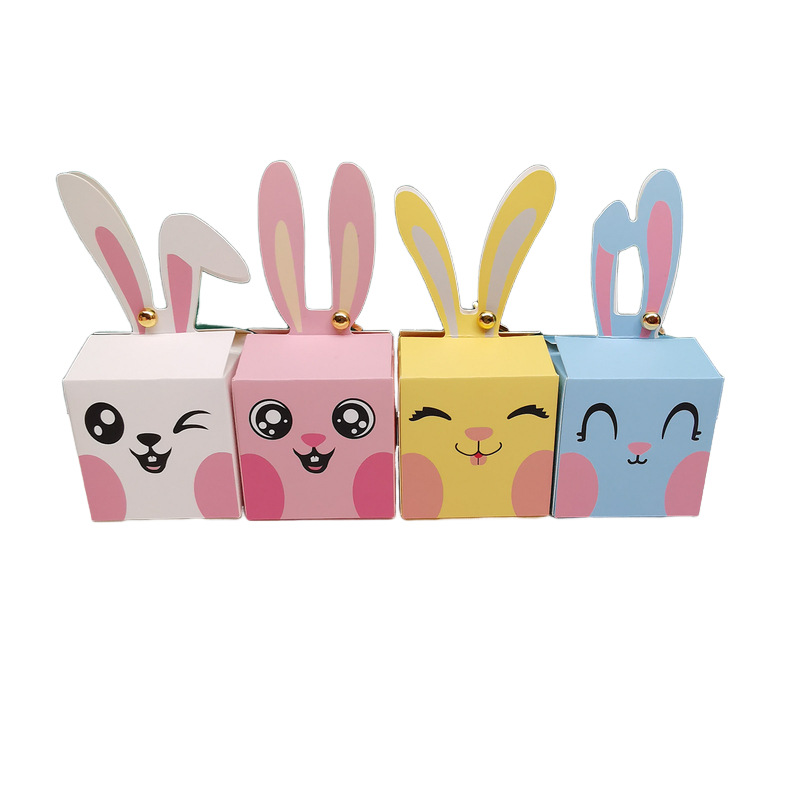 12/24 個漫画ウサギのキャンディボックスハッピーイースタ - Food Storage For Baby のレビューと価格