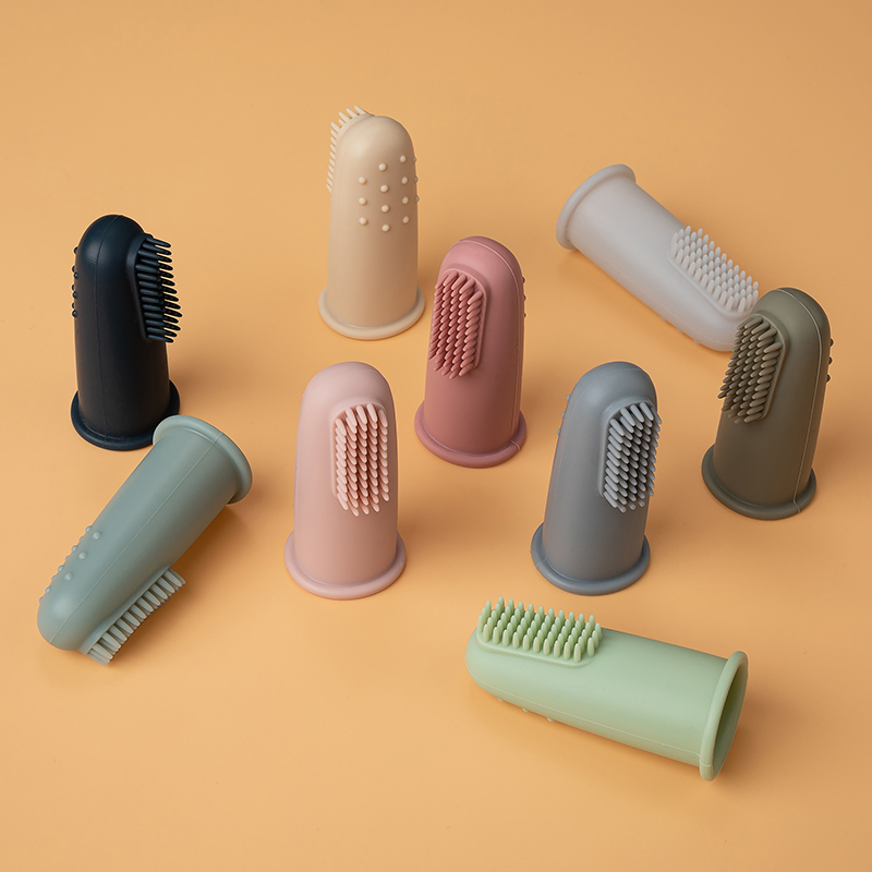 ベビーソフトフィンガー歯ブラシ BPA フリーシリコーン幼児 - Food Storage For Baby のレビューと価格