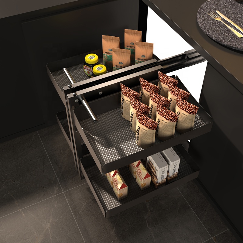 Vbosrマジックコーナーメタルフードステンレススチールプル - Food Storage Without Pantry のレビューと価格