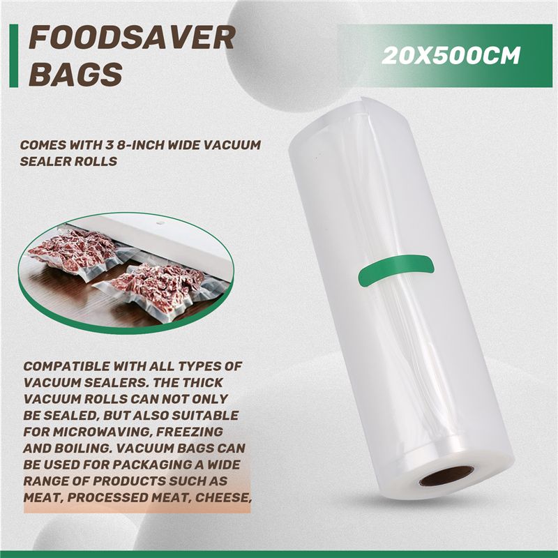 ABVJ-真空シーラーバッグロール 3パック 食品保存用、真 - Food Storage Vacuum Bags のレビューと価格