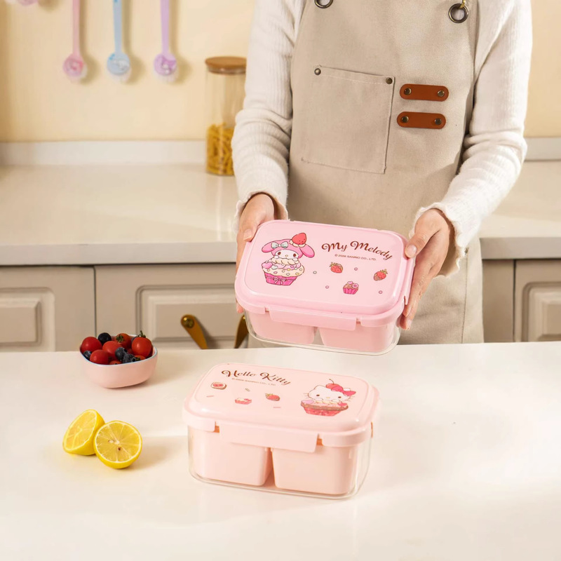 ハローキティ クロミ 食品保存容器—電子レンジ対応、携帯用、 - Food Storage With Dividers のレビューと価格