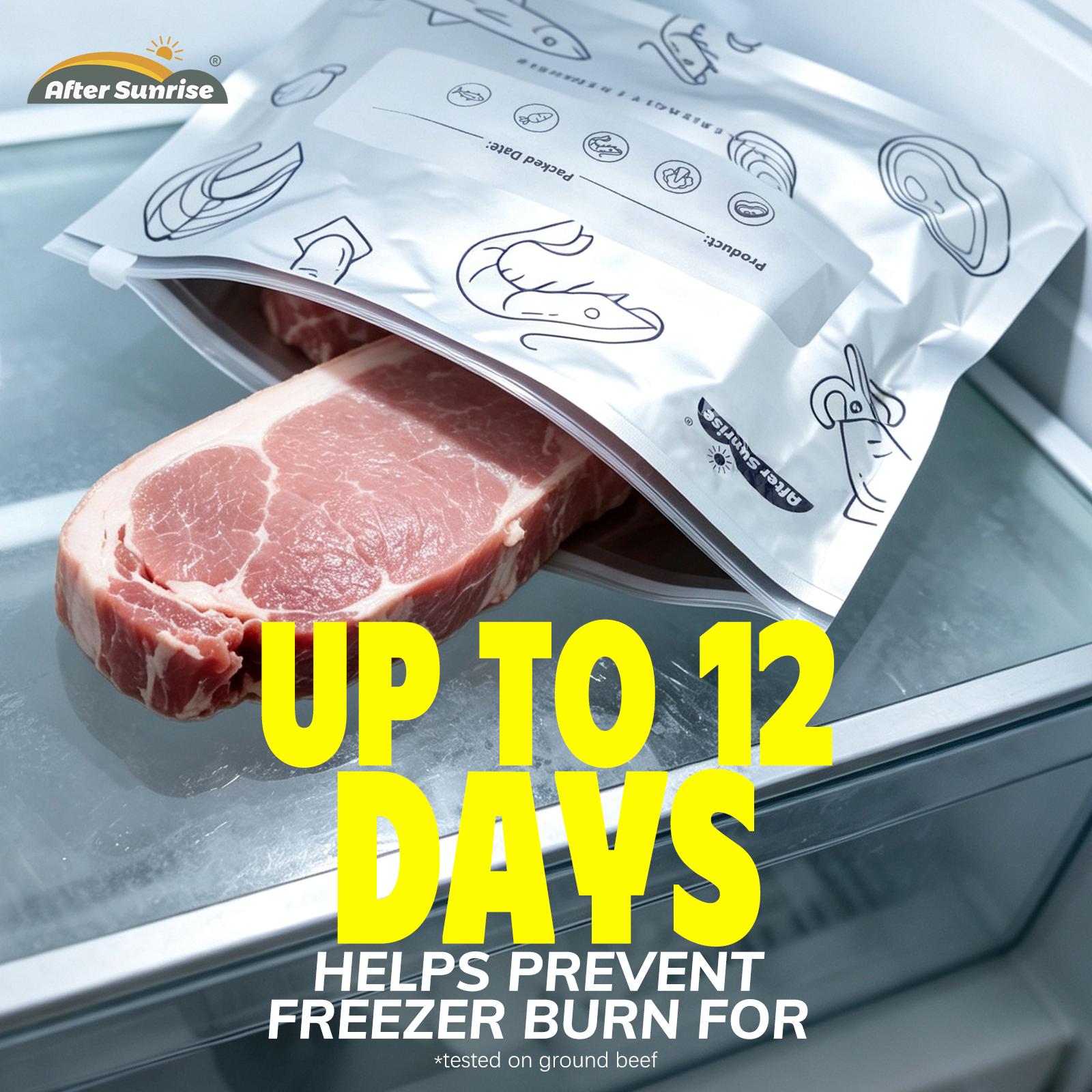 【冷蔵食品用】再利用可能なアルミホイル製密封保存袋、Afte - Food Storage Bags Zip Lock Pouch のレビューと価格