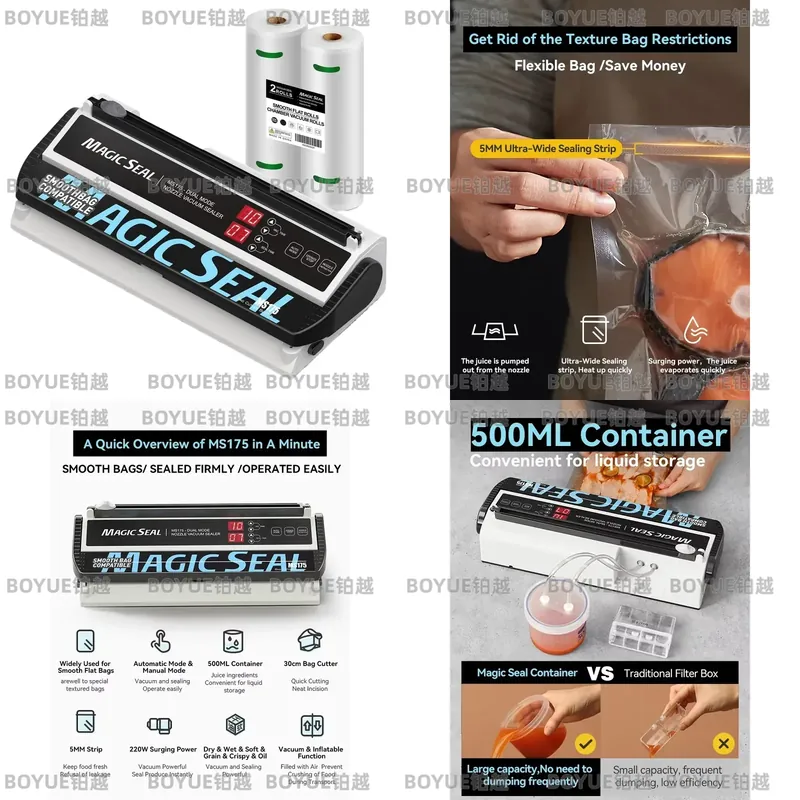 食品保存用自動真空シーラー プラスチックマイラーバッグ キッ - Food Storage Mylar Bags のレビューと価格