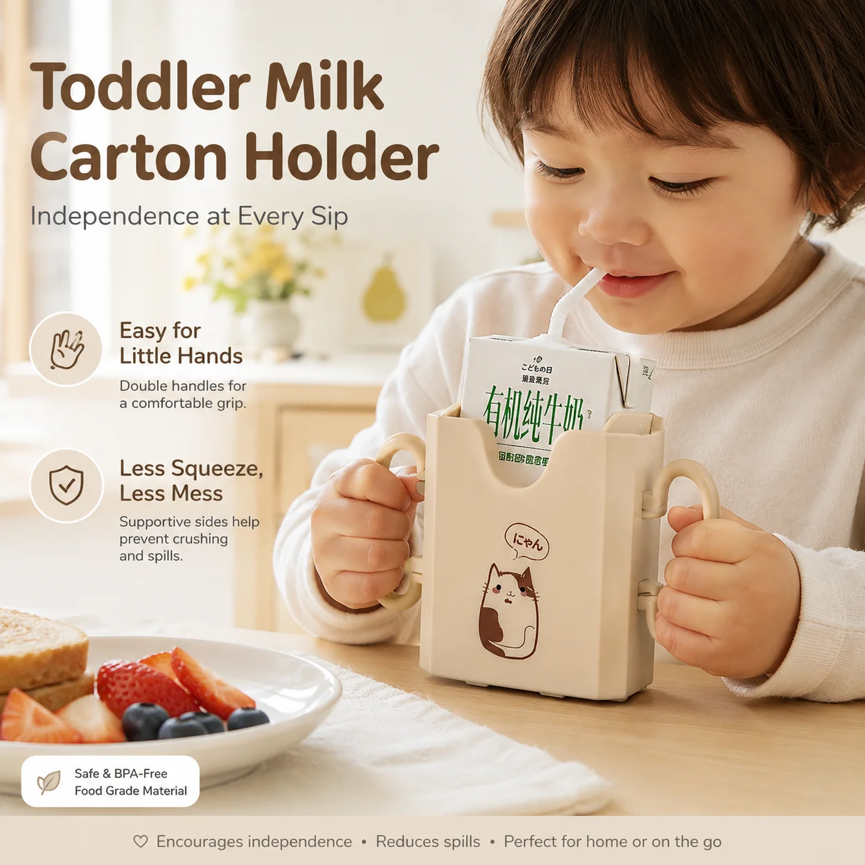1個入りボトルカップミルクホルダー、調整可能な安全プラスチッ - Food Storage Food Safety のレビューと価格