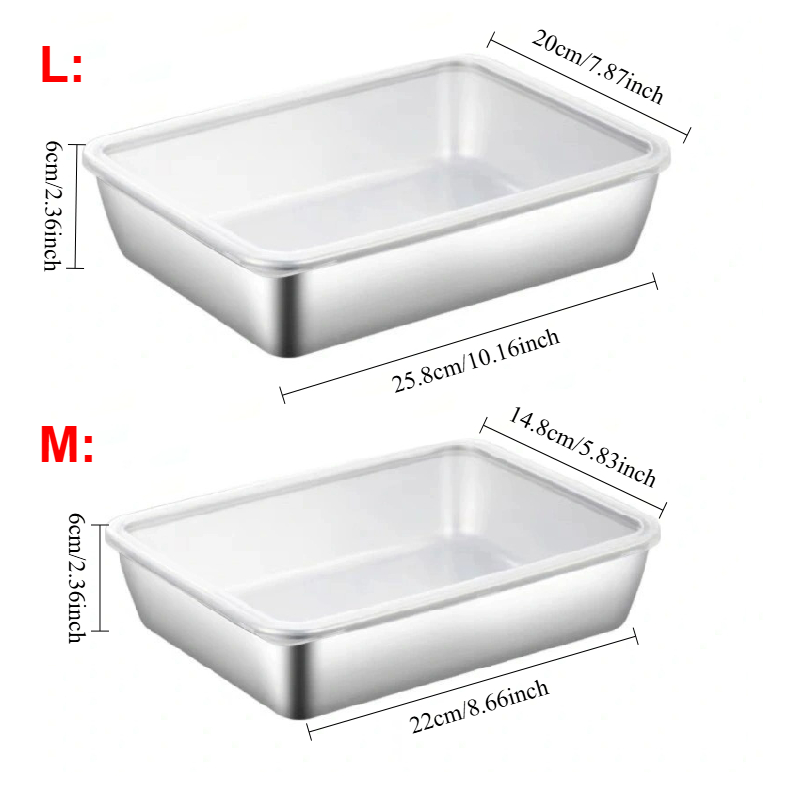 1-3個入り ステンレス製食品保存容器 密閉型 BPAフリー - Food Storage No Pantry のレビューと価格