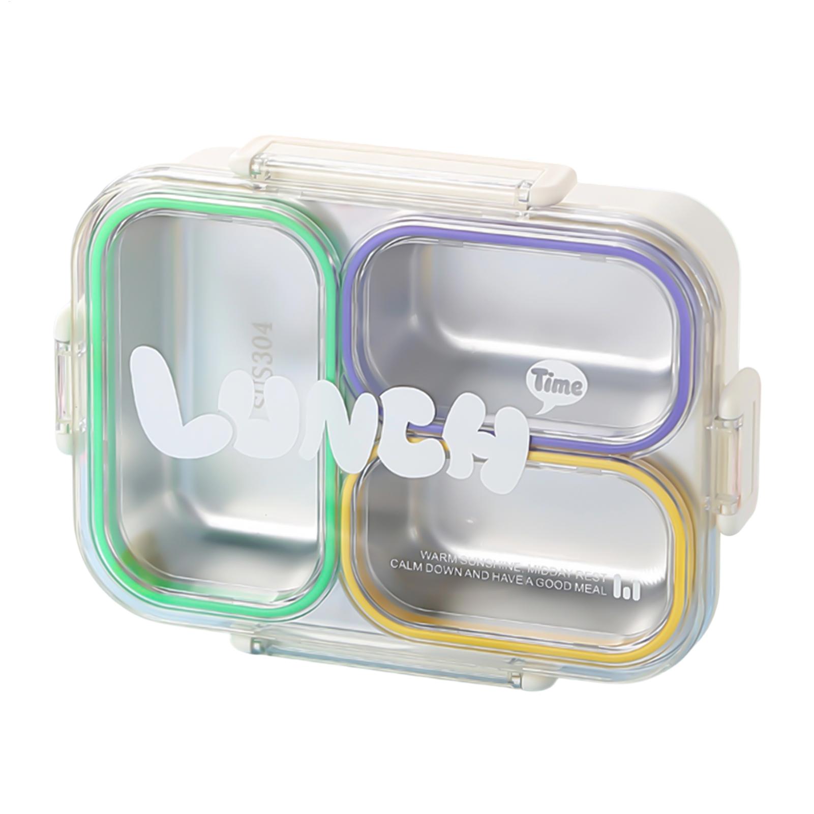 ステンレス製ランチボックス分割漏れ防止学校子供用スナックボッ - Food Storage With Dividers のレビューと価格