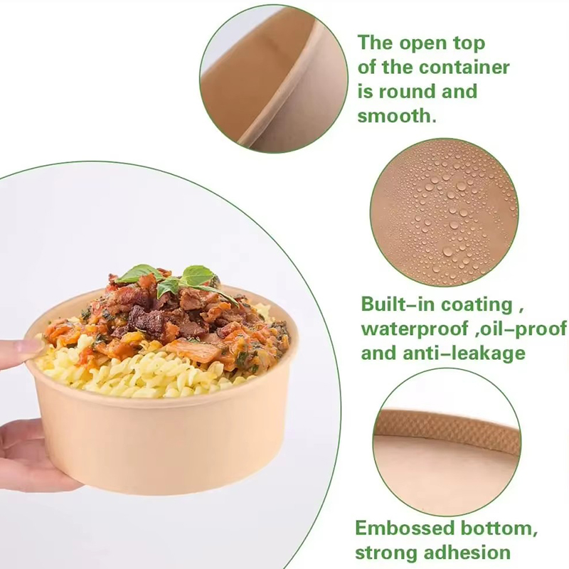 15個入りクラフト紙ボウル、フルーツサラダボックス、使い捨て - Food Storage Hot Box のレビューと価格