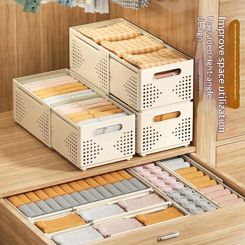 ● 伸縮式プラスチック製キャビネット収納ボックス、積み重ね可 - Stackable Pantry Bin のレビューと価格