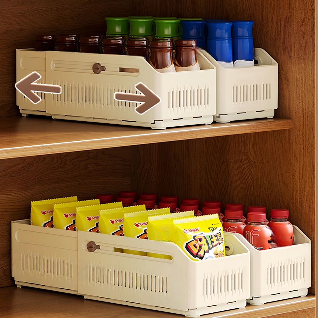 シンク下引き出し式収納ボックス、サイズ調整可能なワードローブ - Food Storage Without Pantry のレビューと価格