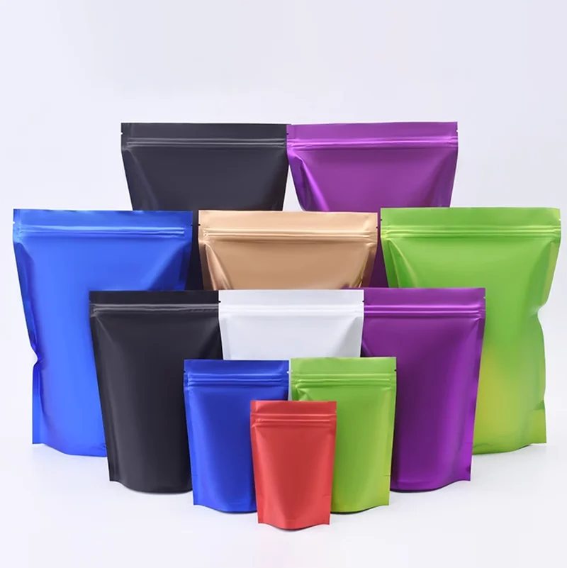 100 個カスタムマット仕上げ種子包装袋プラスチックジップロ - Food Storage Bags Zip Lock Pouch のレビューと価格