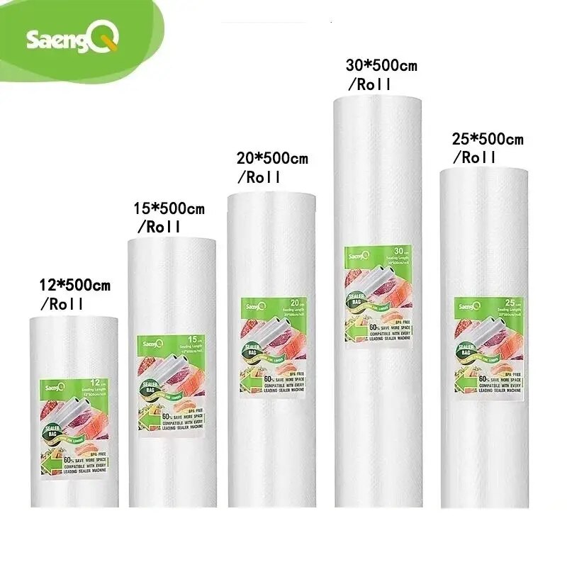 SaengQ 食品用真空バッグ真空シーラー食品新鮮な長期保存 - Food Storage Vacuum Bags のレビューと価格