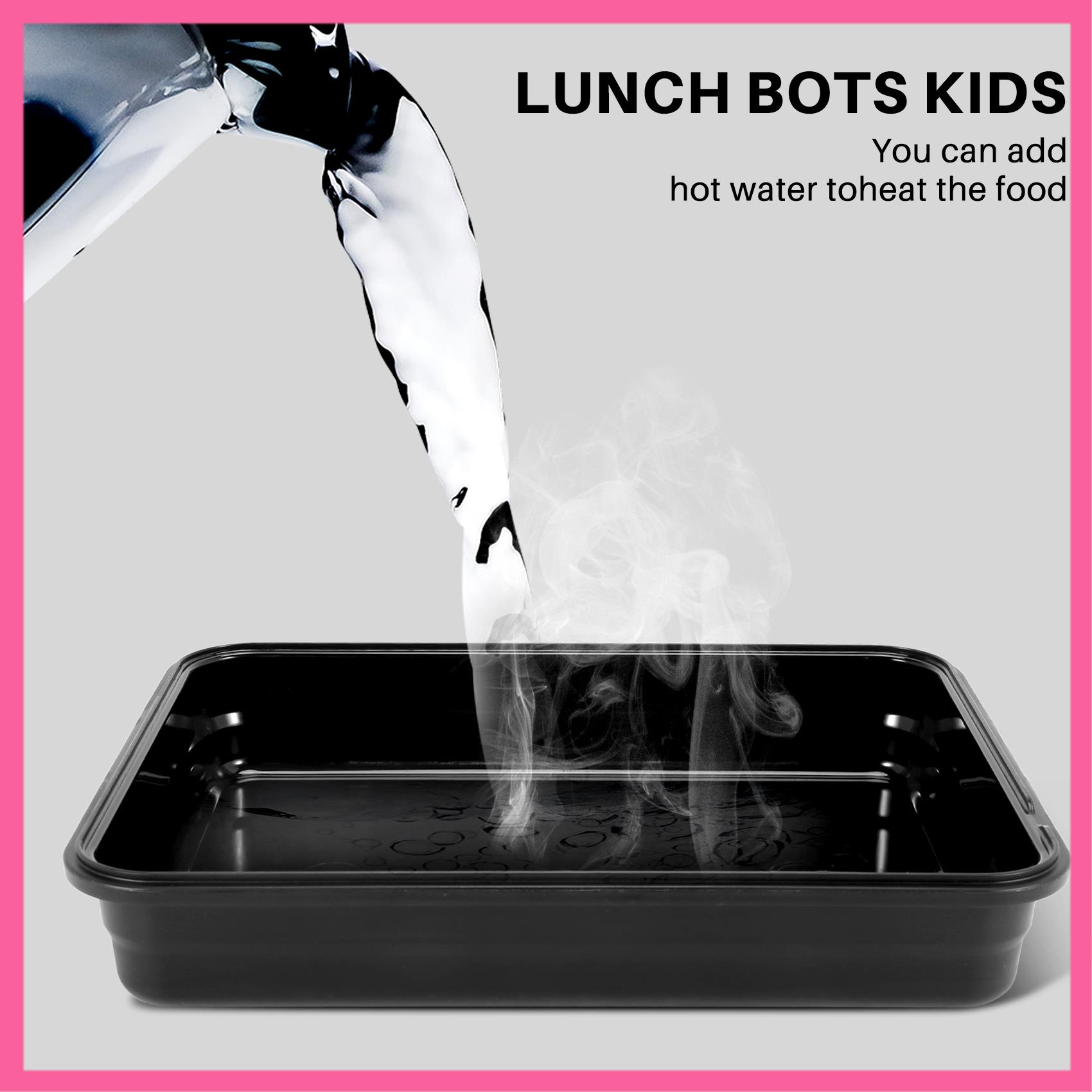 ホットランチ弁当箱断熱ステンレス鋼正方形食品保存容器漏れ防止 - Food Storage Hot Box のレビューと価格
