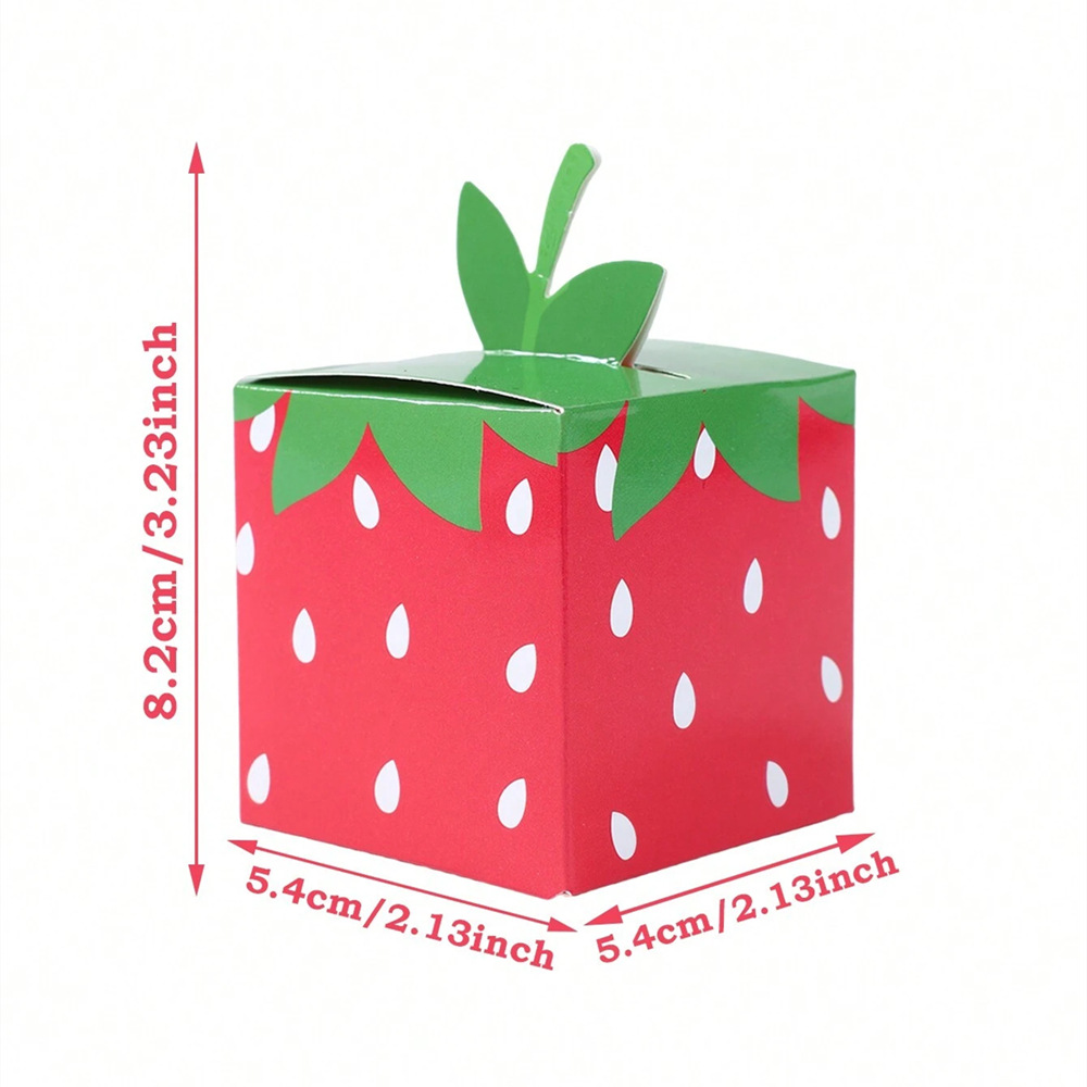 10 個甘いフルーツイチゴテーマ紙クッキーキャンディボックス - Food Storage For Baby のレビューと価格
