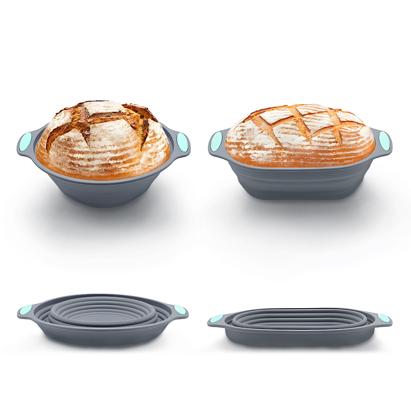 1PC シリコン製折りたたみ式バンネットパン発酵バスケット  - Food Storage With Dividers のレビューと価格