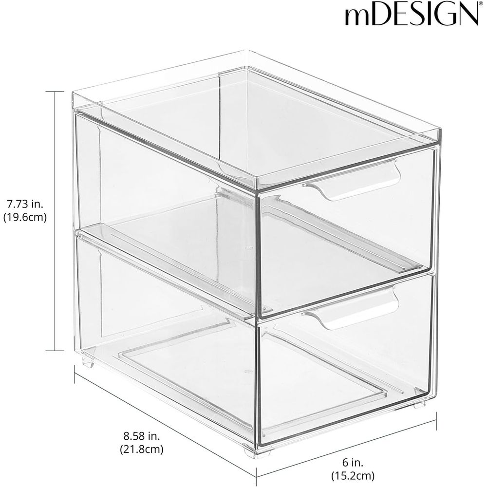積み重ね可能な収納コンテナボックス（引き出し2段付き）- キ - Stackable Pantry Bin のレビューと価格