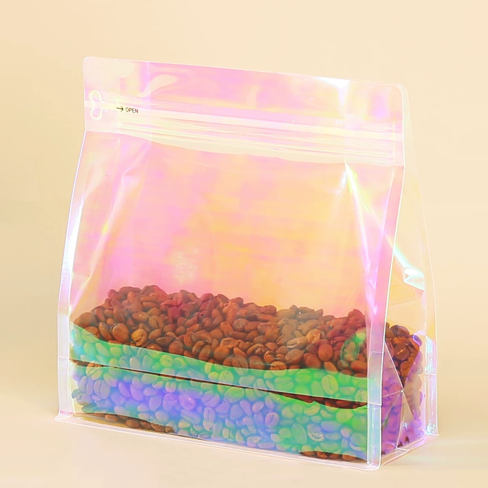 100 個ピンクレインボーレーザーホログラフィックコーヒー豆 - Food Storage Mylar Bags のレビューと価格