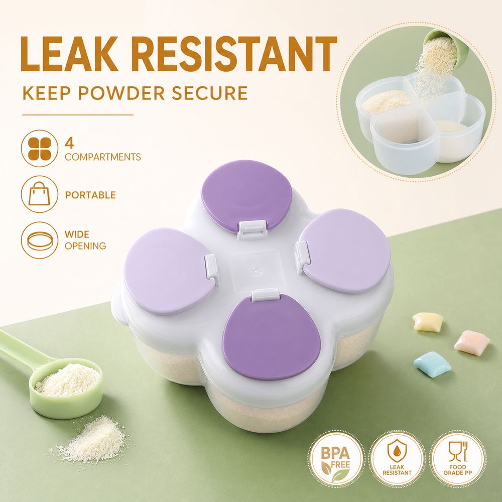 分割式フォーミュラディスペンサー 720ml 4コンパートメ - Food Storage For Baby のレビューと価格