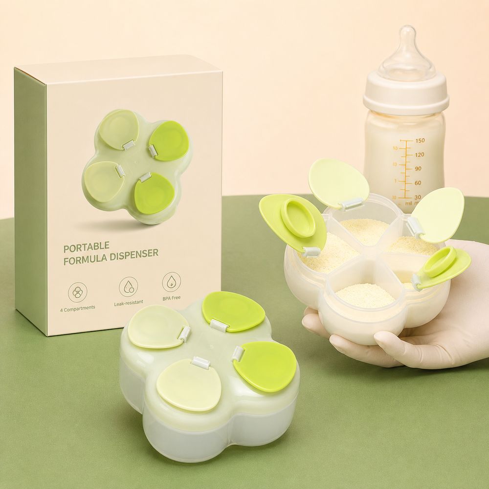 分割式フォーミュラディスペンサー 720ml 4コンパートメ - Food Storage For Baby のレビューと価格