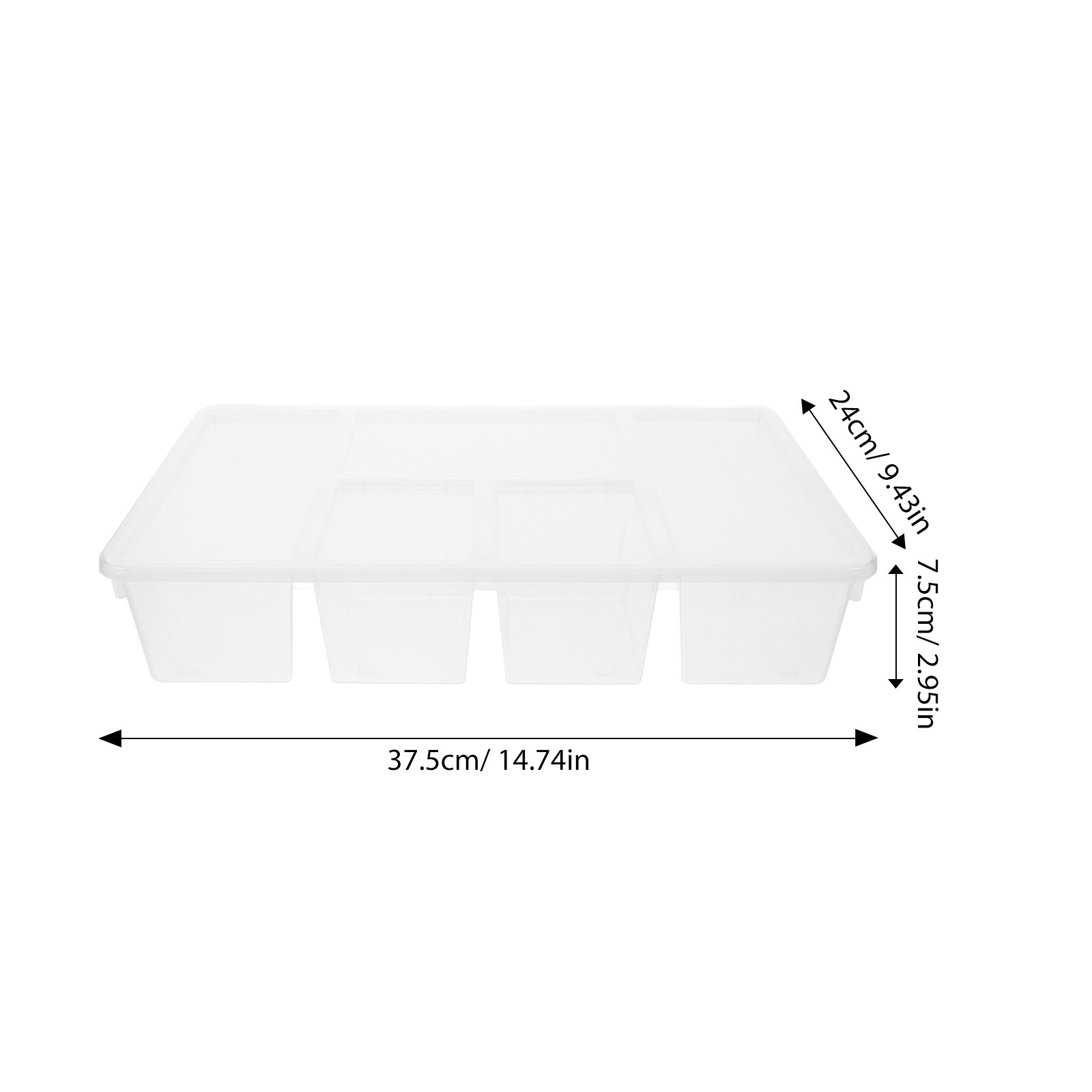 5区画野菜トレイ食品保存容器 PP素材 密閉型冷蔵庫オーガナ - Food Storage With Dividers のレビューと価格