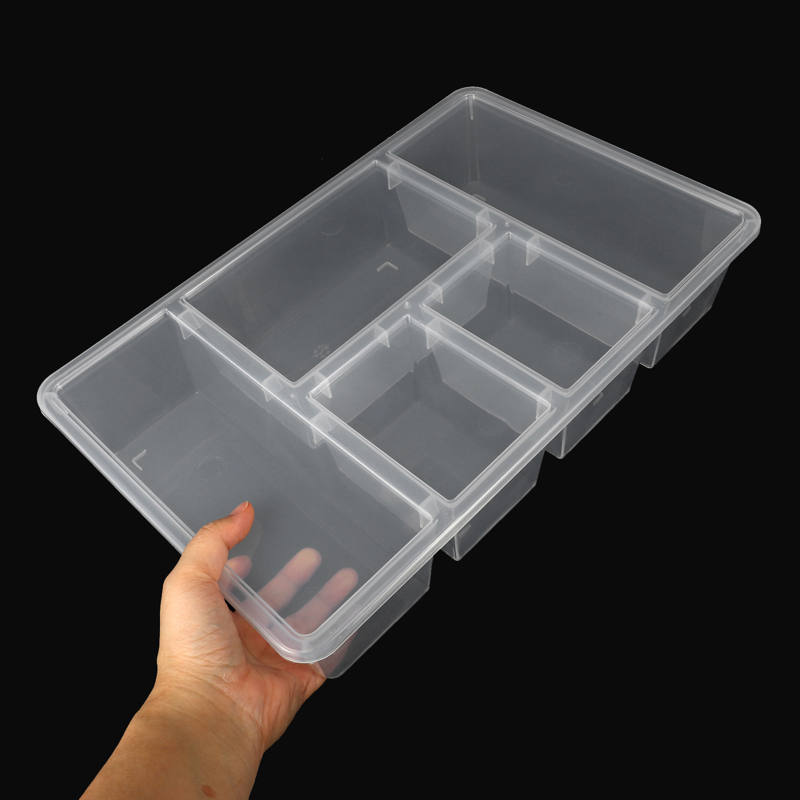 5区画野菜トレイ食品保存容器 PP素材 密閉型冷蔵庫オーガナ - Food Storage With Dividers のレビューと価格