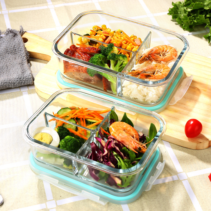 ガラス製鮮度保持容器 高硼珪酸耐熱電子レンジ対応弁当箱 冷蔵 - Food Storage Glass Containers のレビューと価格