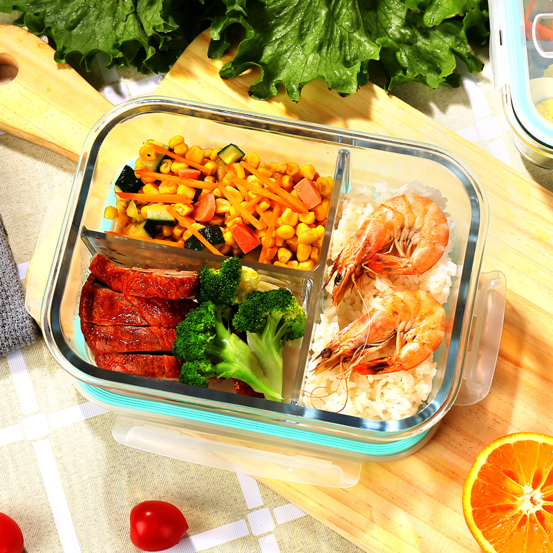 ガラス製鮮度保持容器 高硼珪酸耐熱電子レンジ対応弁当箱 冷蔵 - Food Storage Glass Containers のレビューと価格
