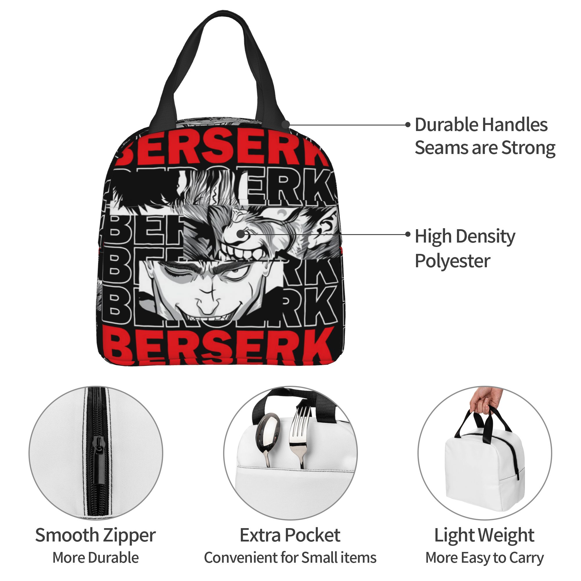 B-Berserks 断熱ランチバッグ ブランド刻印入り ウ - Food Storage Hot のレビューと価格