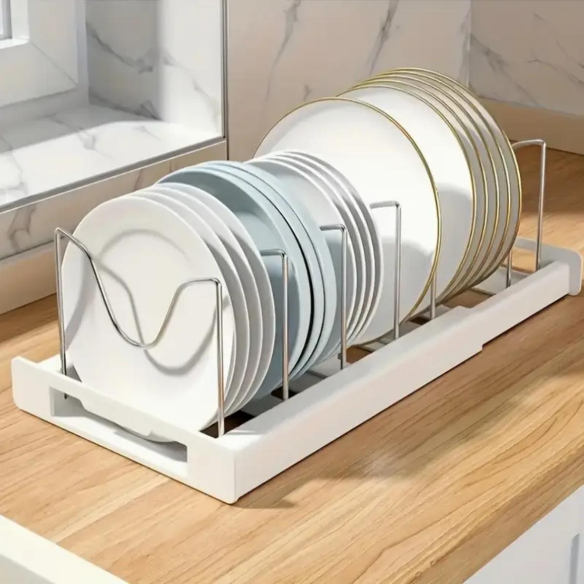 拡張可能なキッチンポットパンオーガナイザー、キャビネット下用 - Food Storage With Dividers のレビューと価格