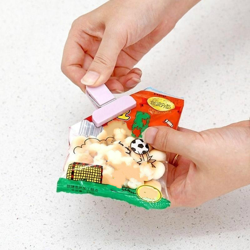 新しい 12/24 個バッグプラスチッククリップ家庭用スナッ - Food Storage Vacuum Bags のレビューと価格